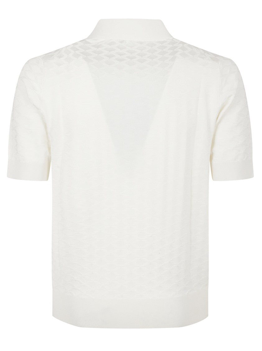 Dolce & Gabbana Short-Sleeve Silk Polo Shirt