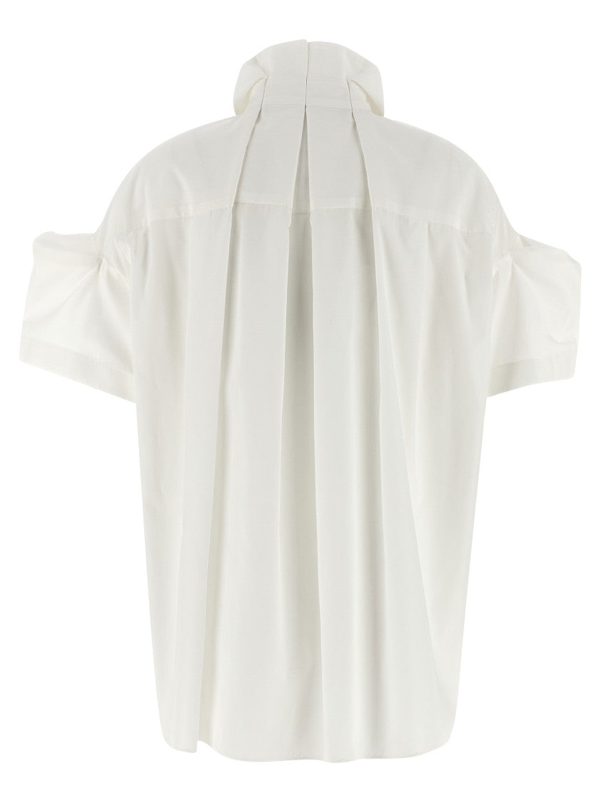 Sacai Cotton Poplin Shirt With Concealed Front Closure