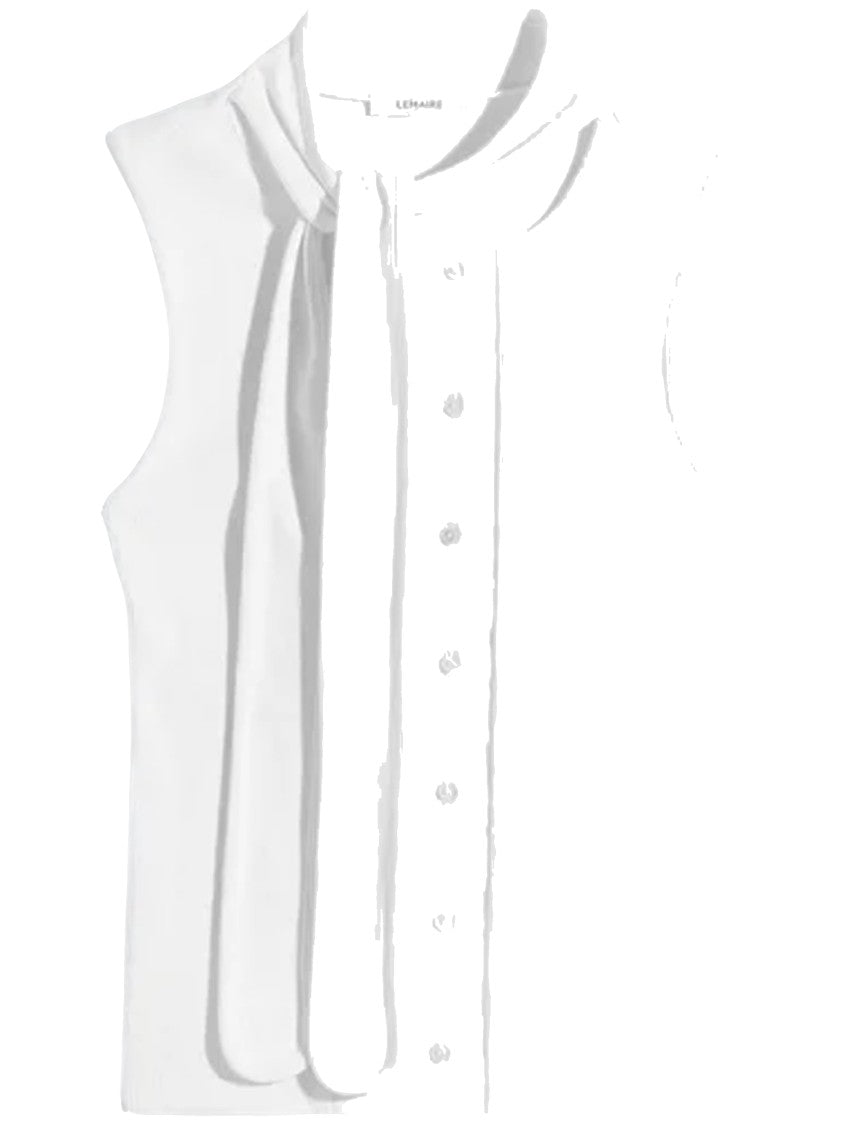 Lemaire Asymmetrical Fitted Top With Button-Down Front