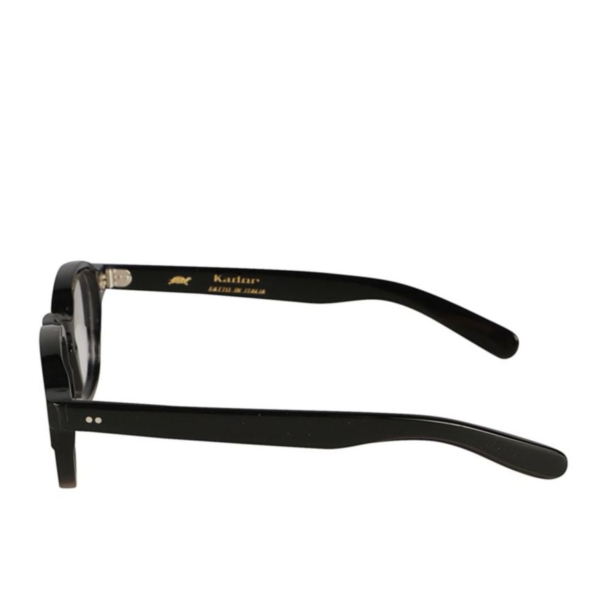 Kador Jack Bold Thick Black Frame Sunglasses With Silver Accents