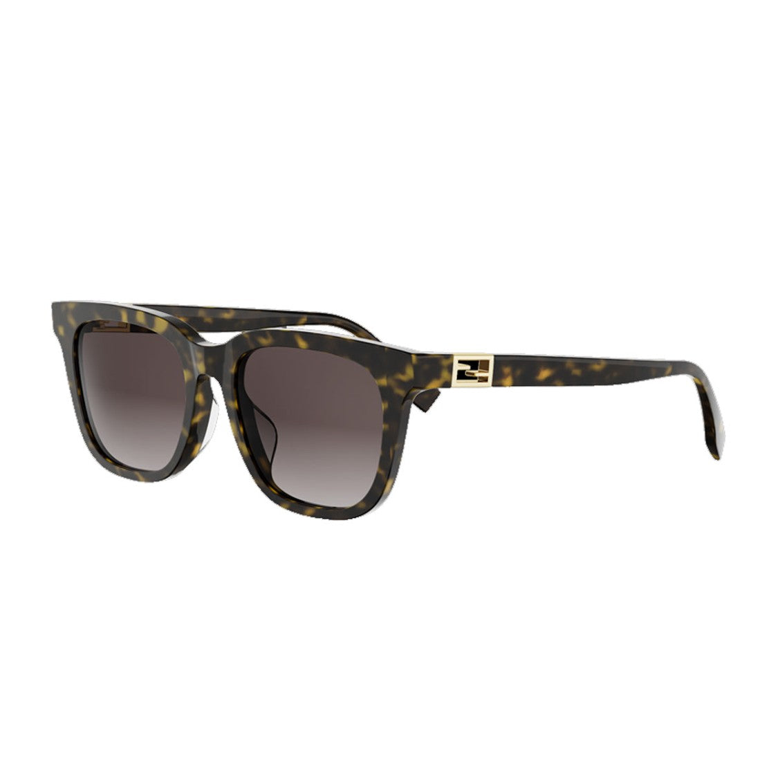 Fendi Havana Tube Fe40228f Sunglasses