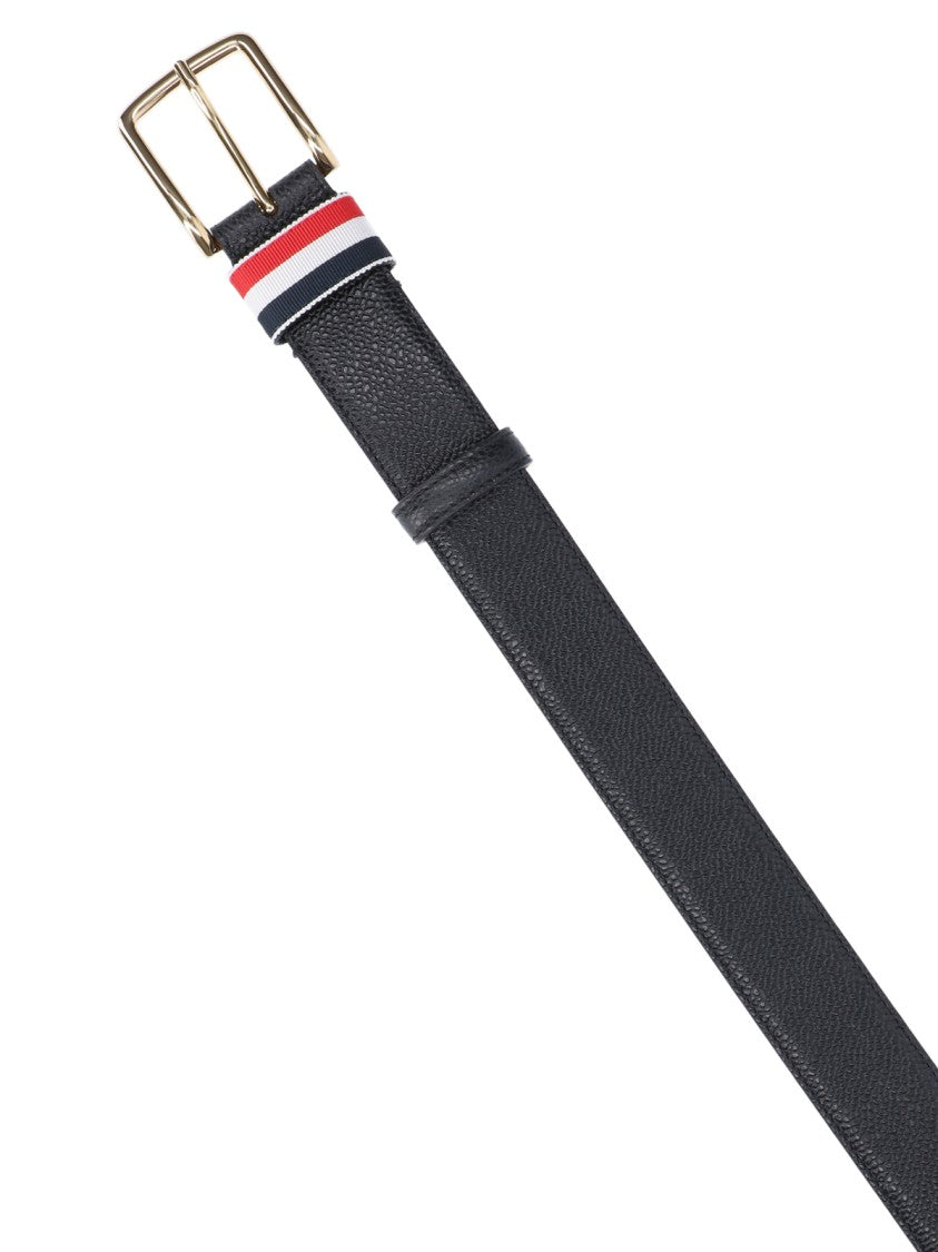 Thom Browne "Striped Loop" Belt – Black