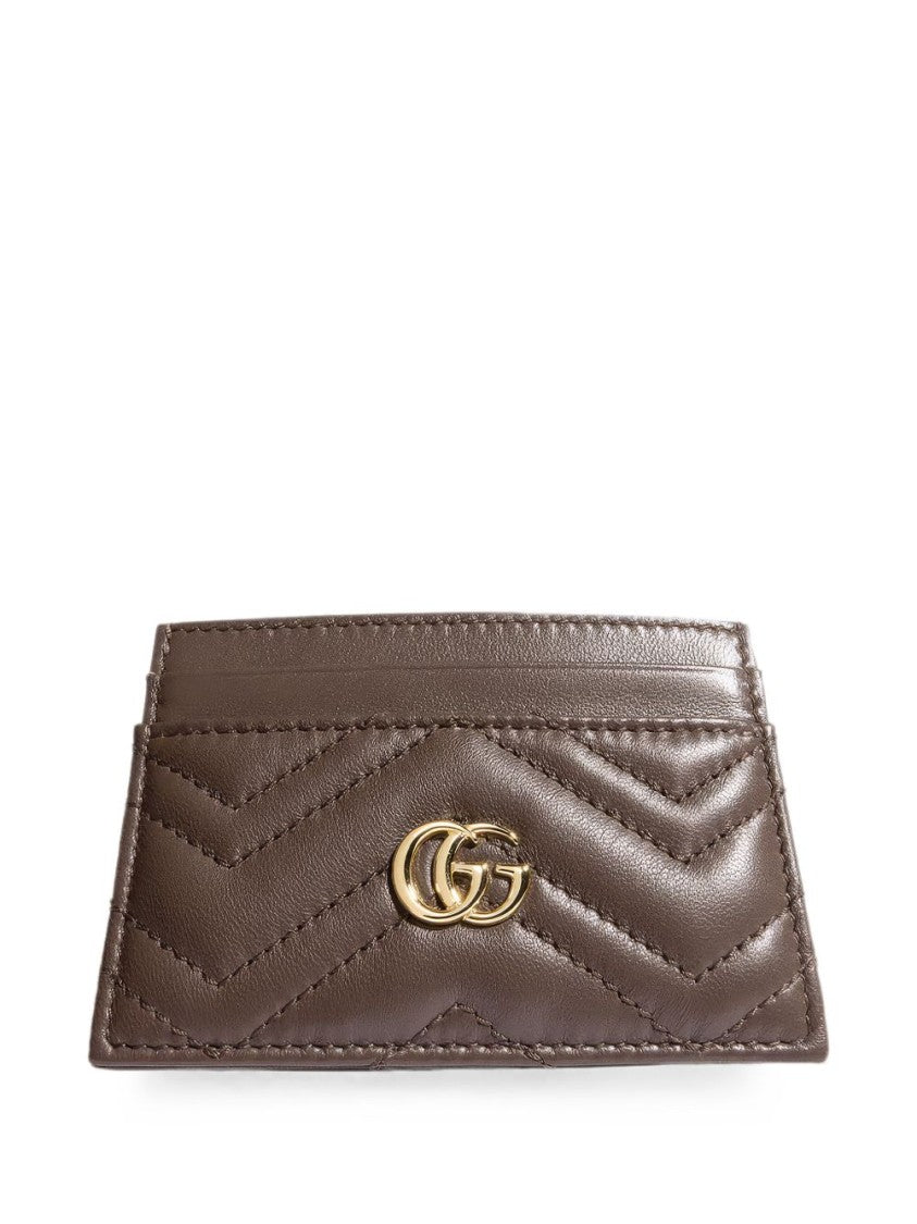 Gucci Chevron Quilted Lamb Leather Cardholder