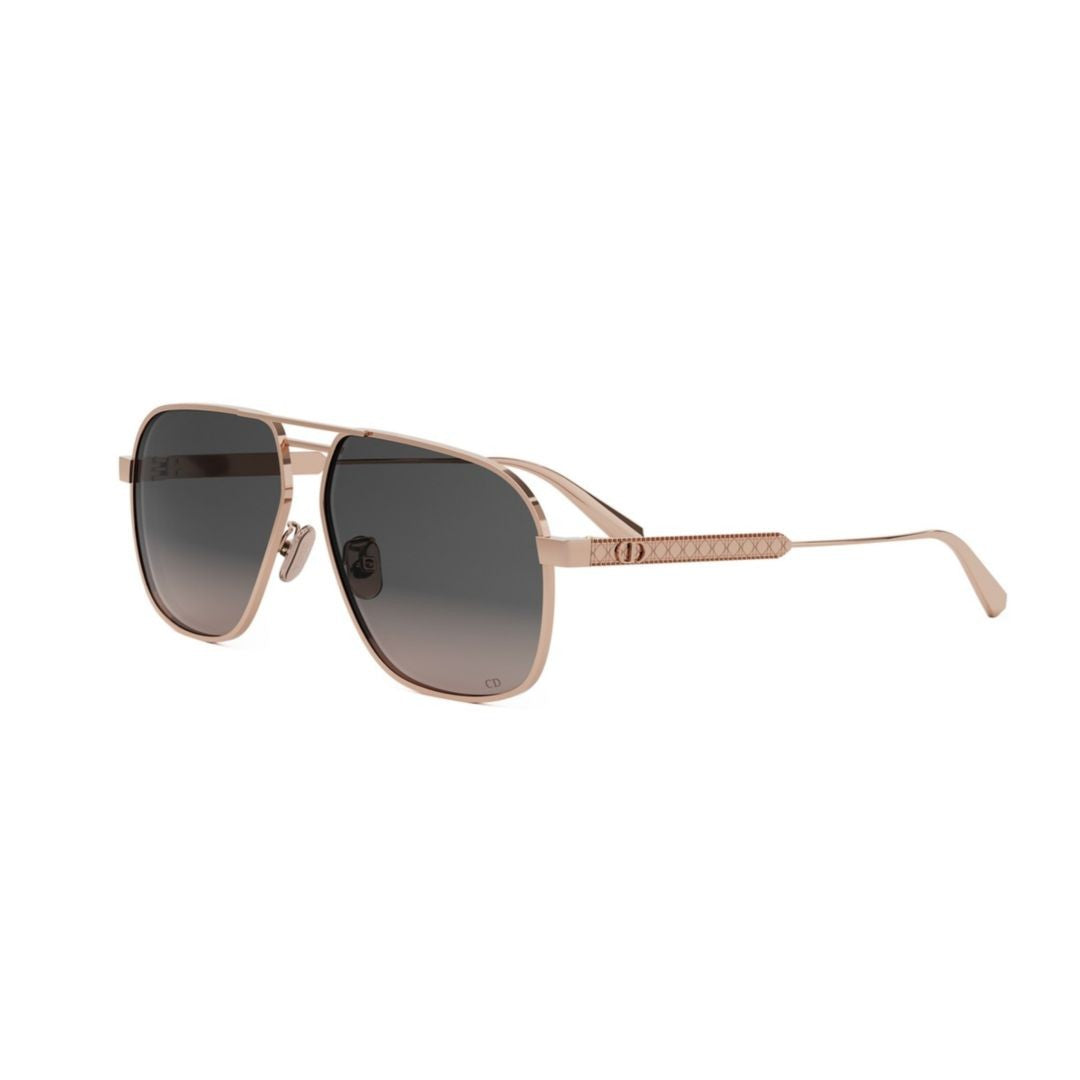 Dior Cannage A3u Modern Aviator Sunglasses