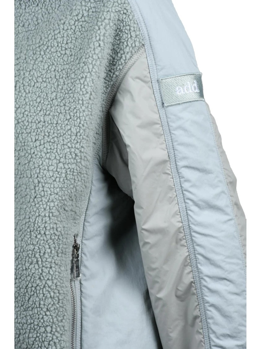 Add Plush Fleece Jacket With Zip Closure And Textured Finish