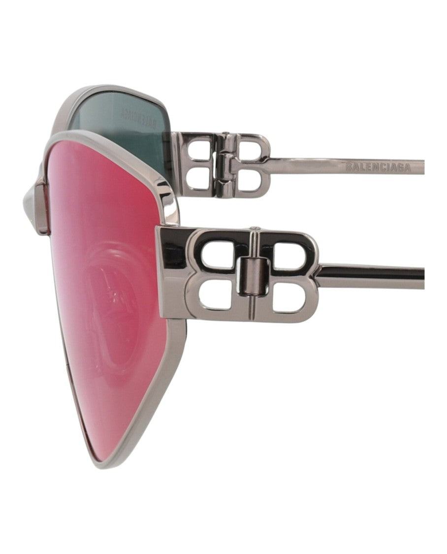 Balenciaga Cat Eye-Frame Metal Sunglasses