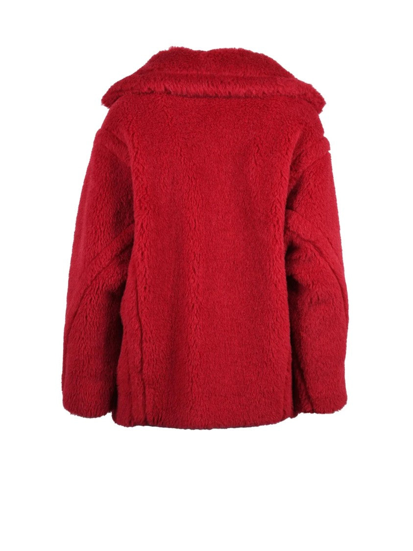Max Mara Red Alpaca-Wool Cuba Coat