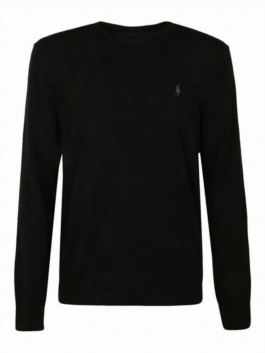 Polo Ralph Lauren Long-Sleeve Wool Sweater With Classic Crew Neckline