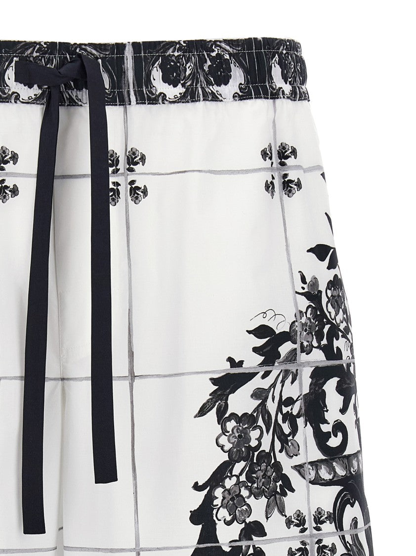 Dolce & Gabbana Maiolica' Print Bermuda Shorts