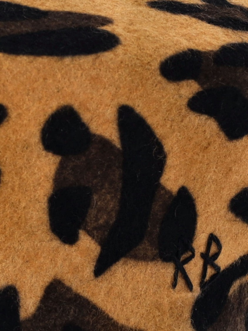 Ruslan Baginskiy Multicolor Wool Animalier Logo Hat