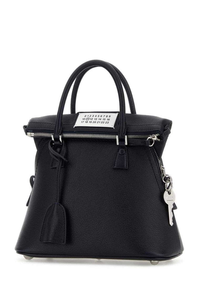 Maison Margiela Navy Blue Leather Mini 5Ac Handbag