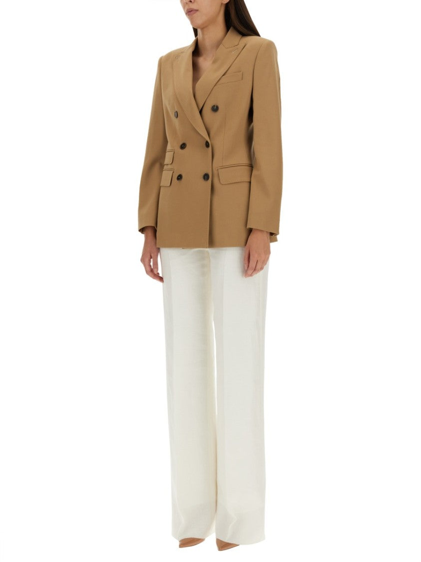 Max Mara Tailored Double-Breasted Blazer With Peaked Lapels