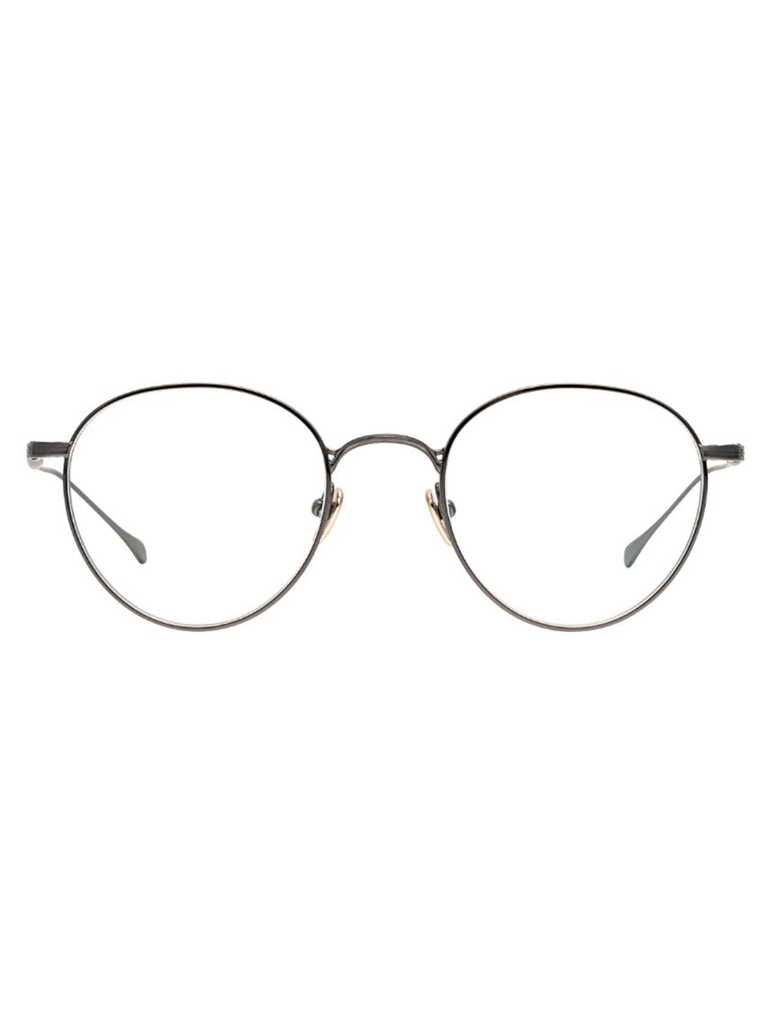 Masunaga Titanium Oval-Frame Eyeglasses With Adjustable Nose Pads