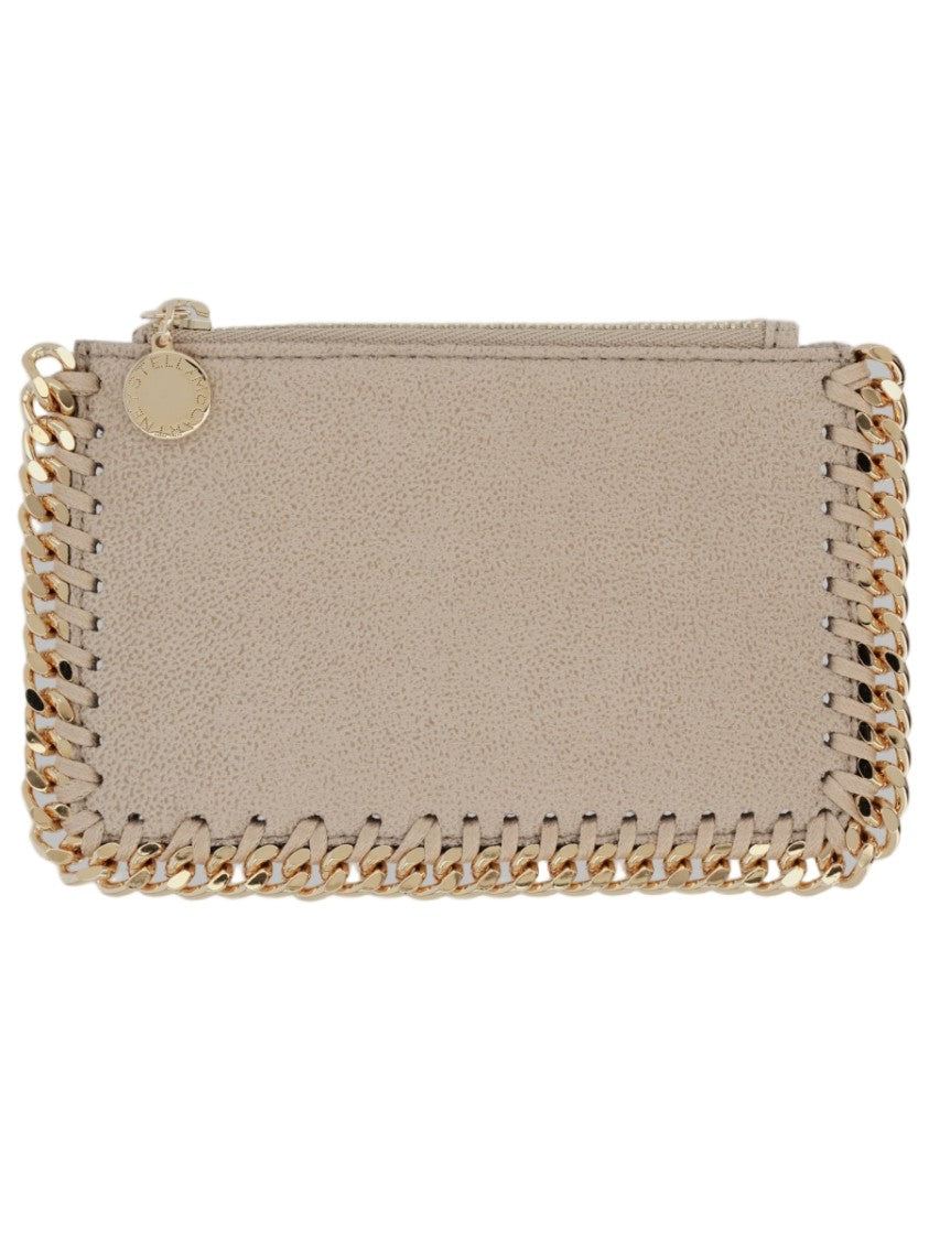Stella Mccartney Falabella Chain-Link Textured Card Holder
