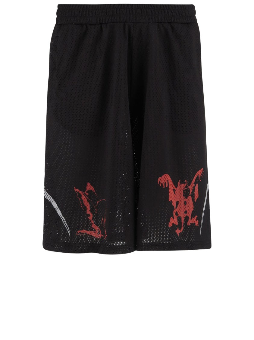 44 Label Group Cotton Shorts With Bold Graphic Prints