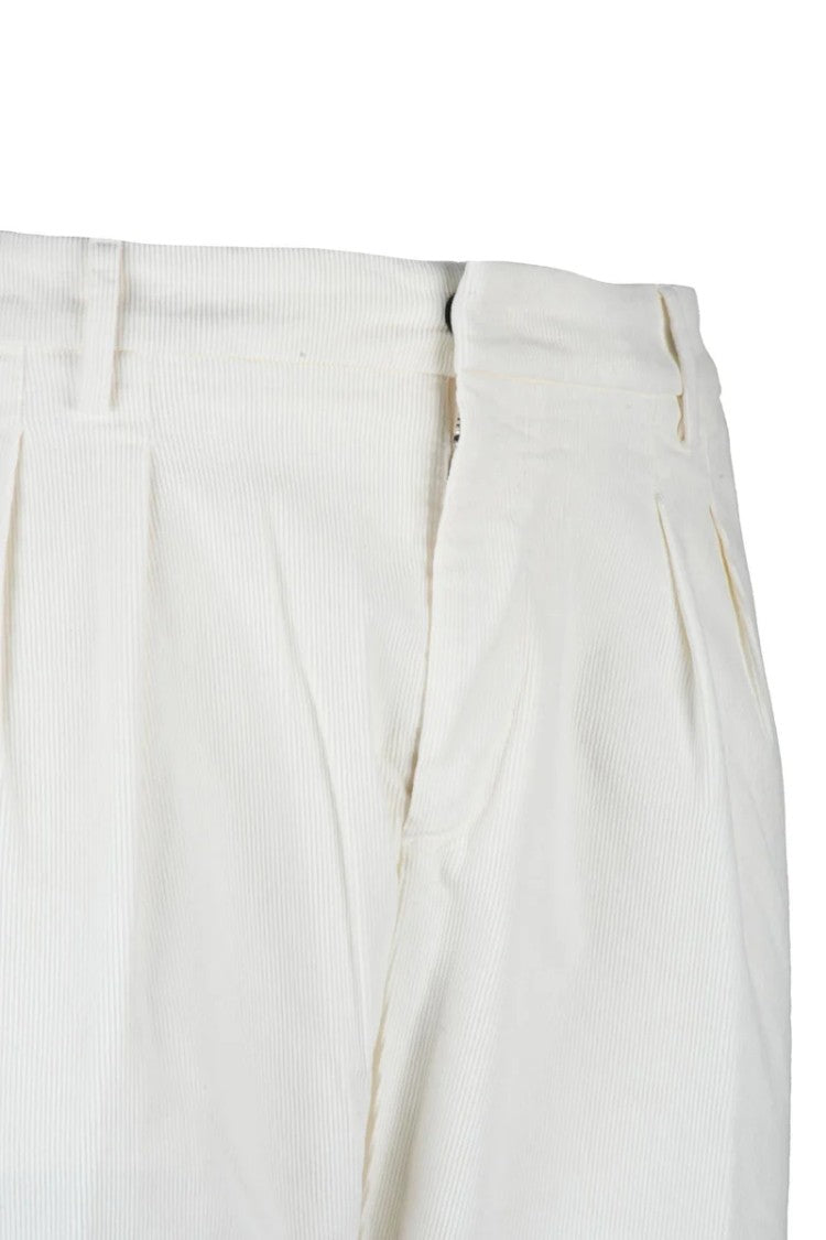 Dondup Oscar Velvet Trousers - White