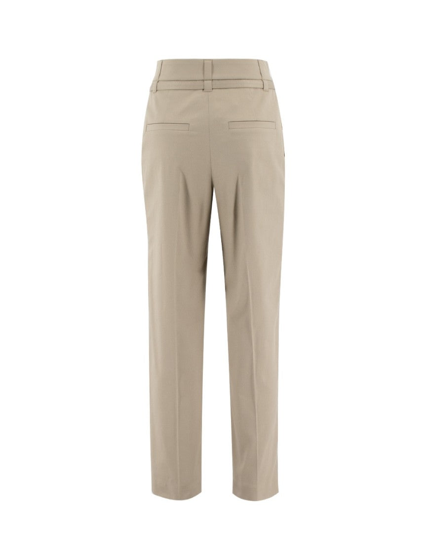 Brunello Cucinelli Tailored Comfort Cotton Trousers