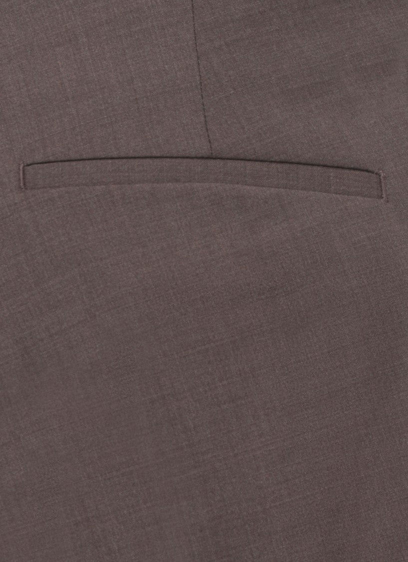 Briglia 1949 Brown Tiberios Wool Straight-Leg Pants