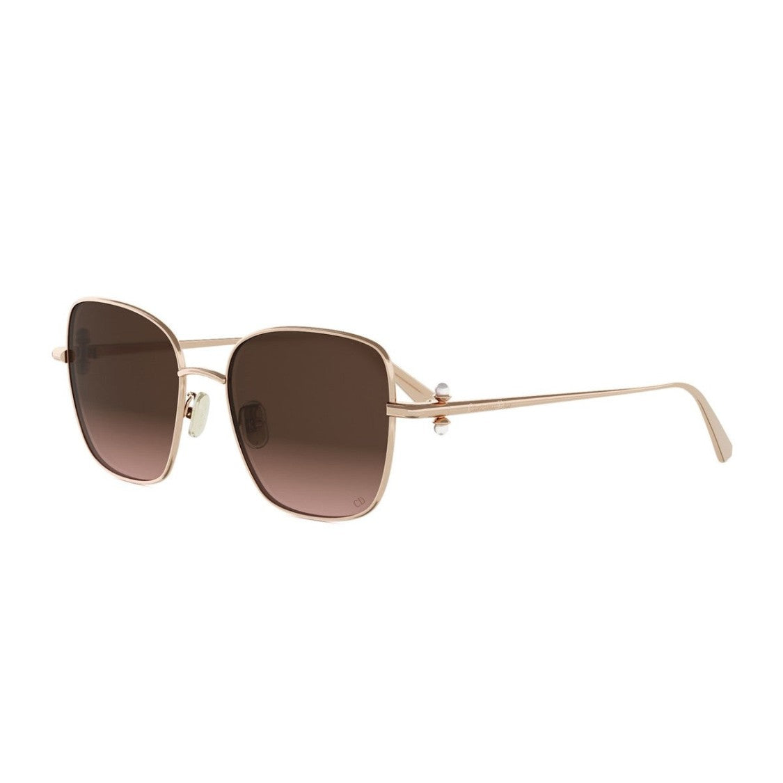 Dior Rose Gold Diortribales S1u Metal Square Sunglasses
