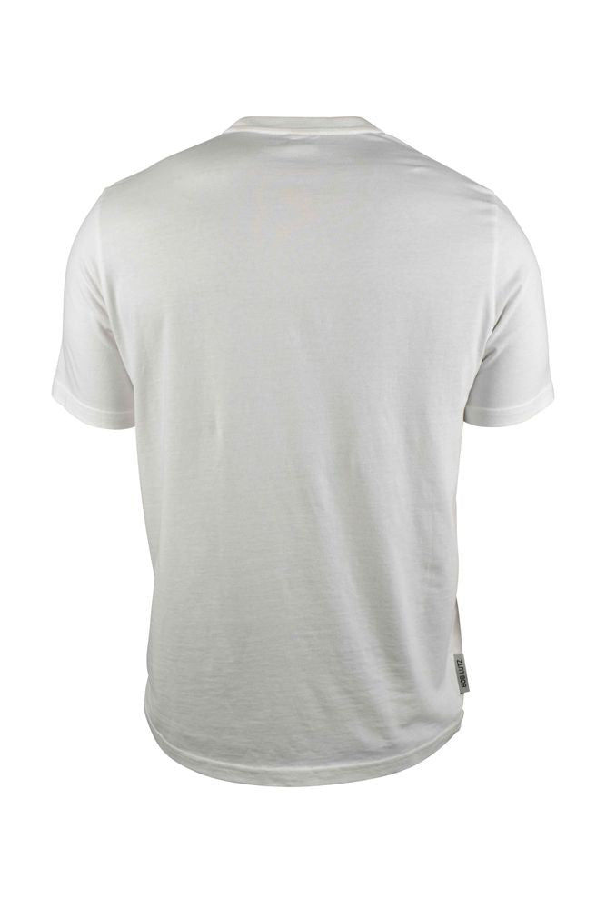 Autry White Cotton T-Shirt With Bold Black Logo Print