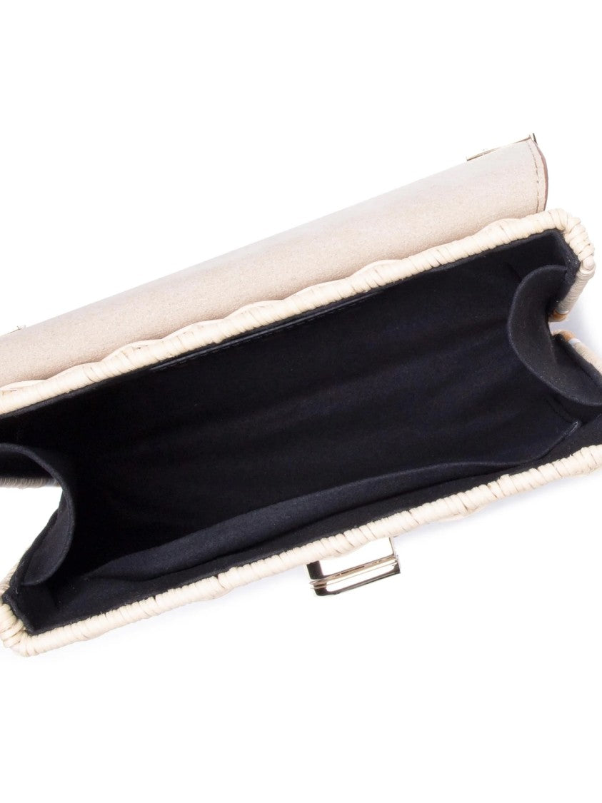 Furla 1927 Logo Wicker Shoulder Bag