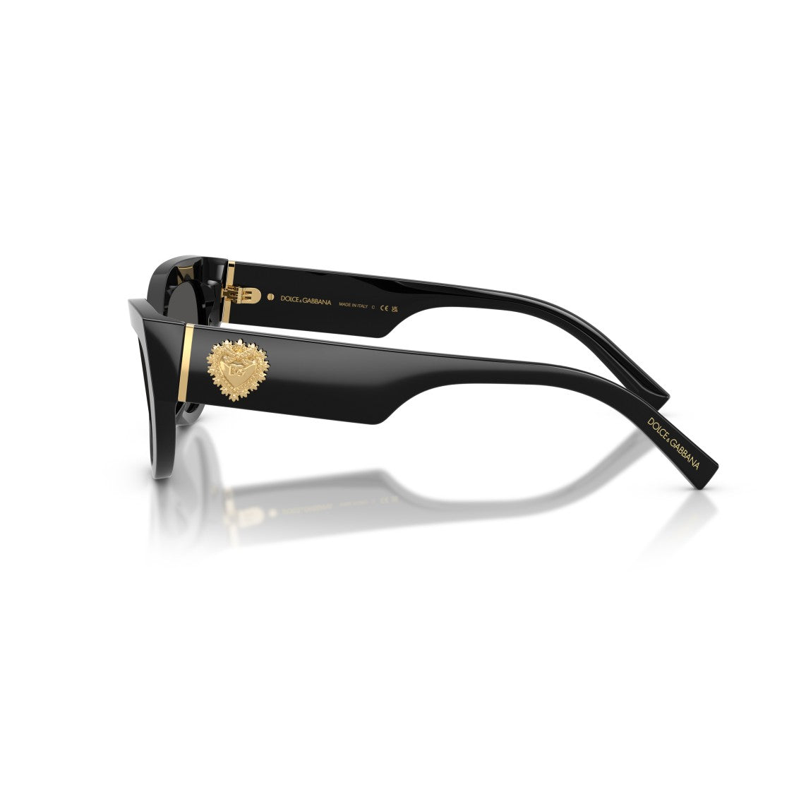Dolce & Gabbana 0Dg4536 Bold Cat-Eye Sunglasses With Gold Emblem