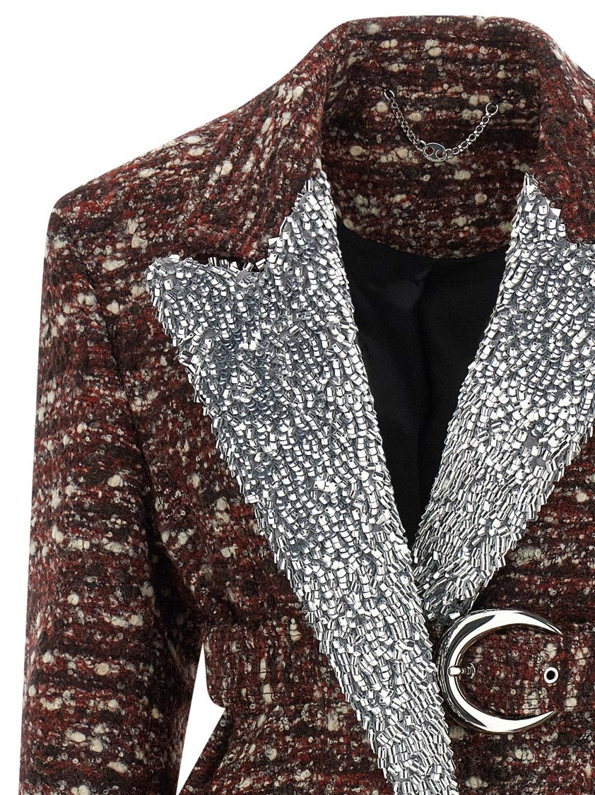 Paco Rabanne Bouclé Wool Coat