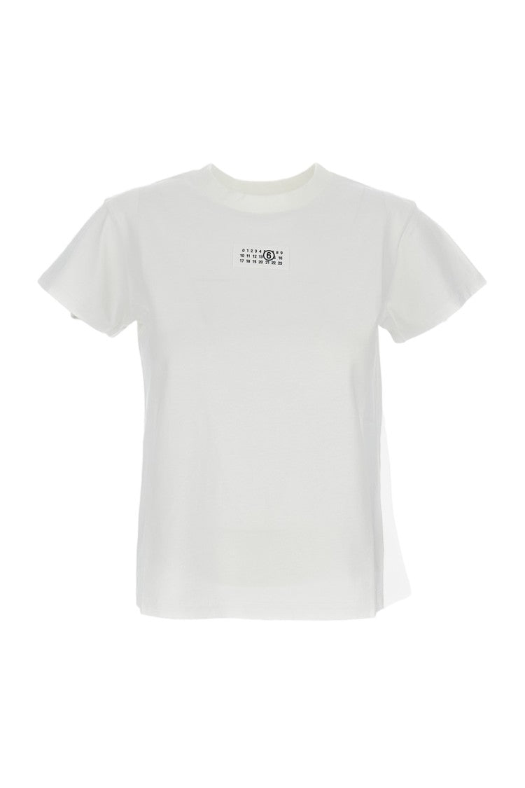 Mm6 By Maison Margiela Crewneck T-Shirt With Ribbed Trim