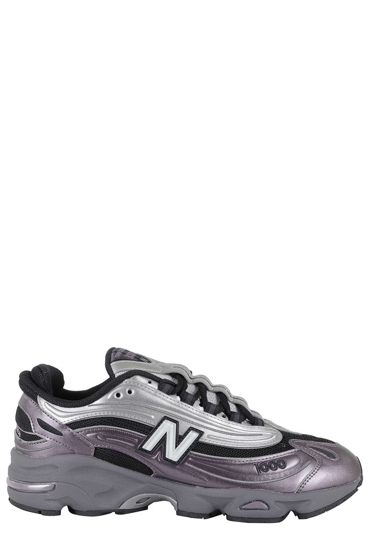 New Balance High-Performance Sneakers With Metallic Leather And Mesh Upper