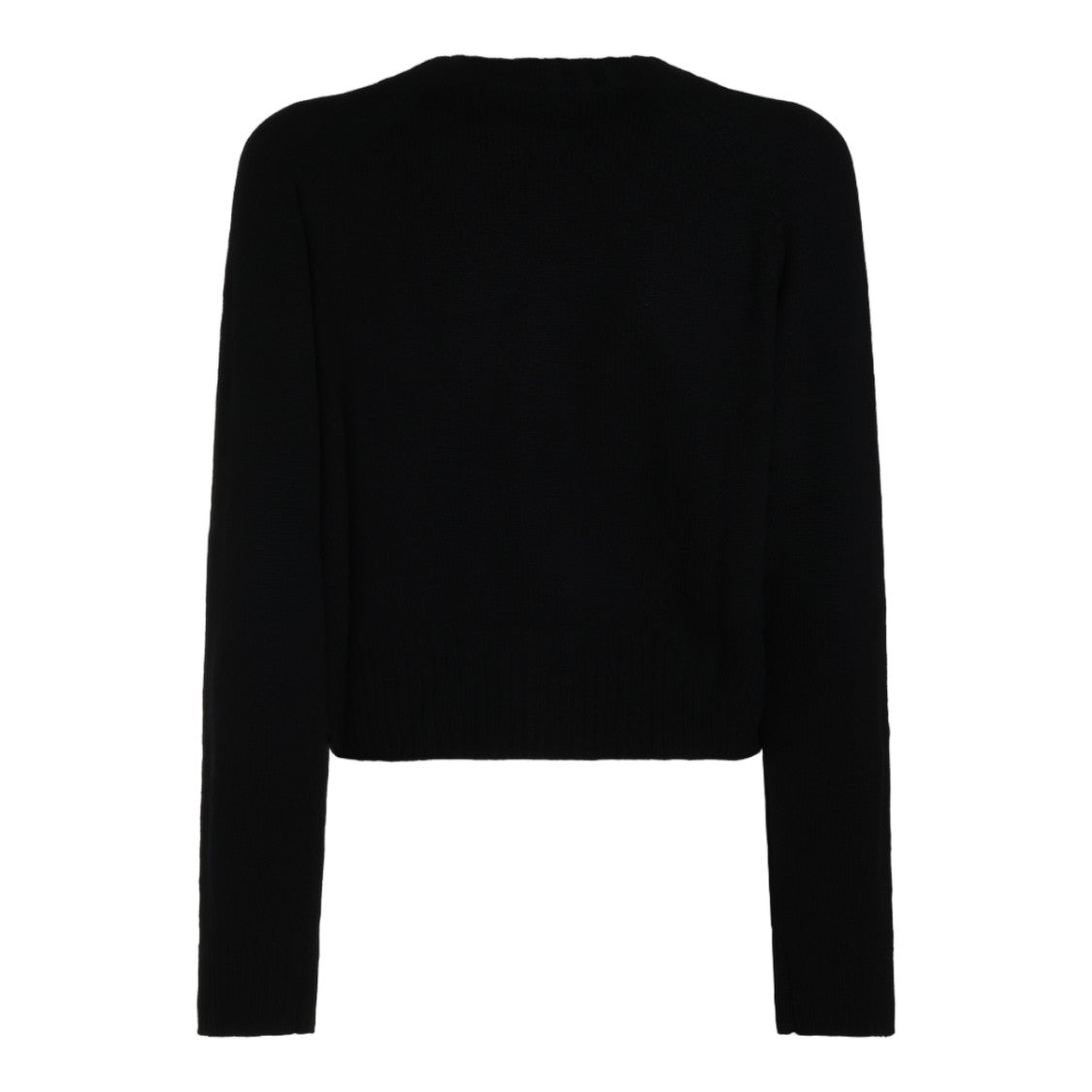 Allude Long-Sleeve Ribbed V-Neck Cardigan