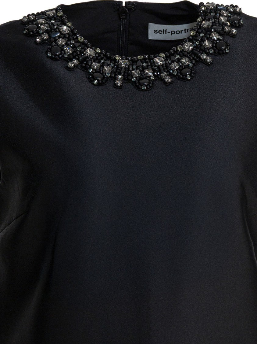 Self-Portrait Embellished Sheath Dress