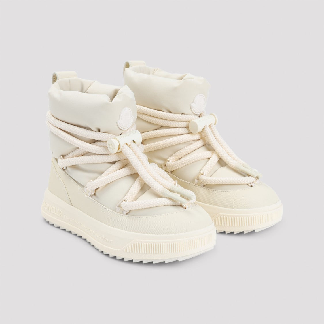 Moncler Light Beige Altive Mid Snow Boots