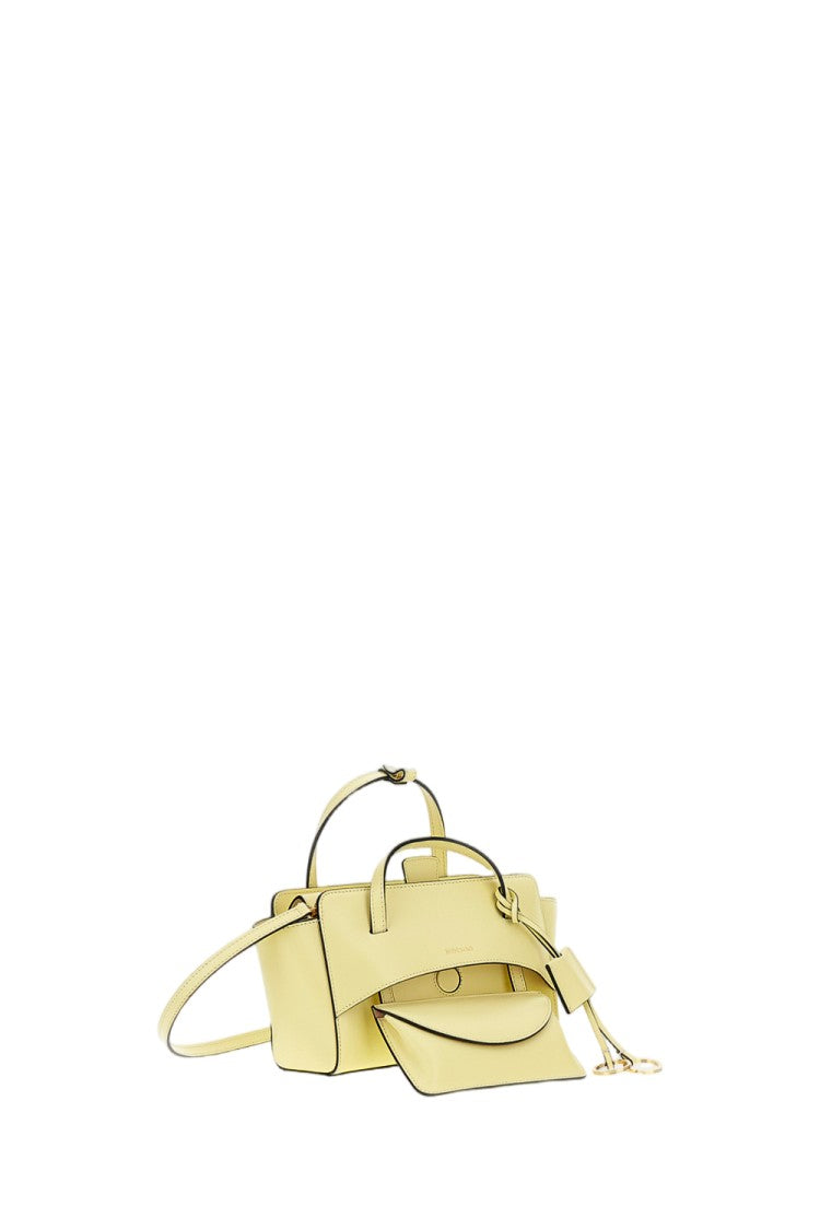 Hidesins Yellow Flap S Leather Crossbody Bag
