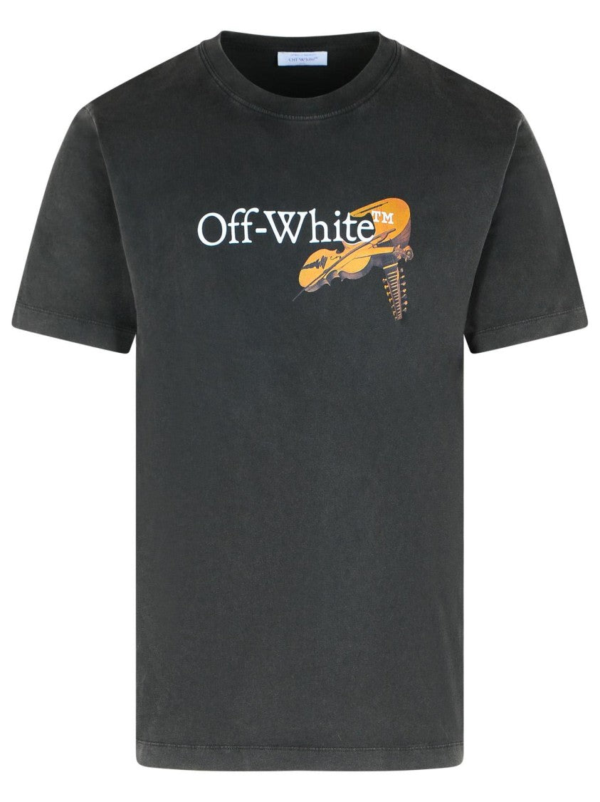 Off-White 'Cupid Arrow' Black Cotton T-Shirt