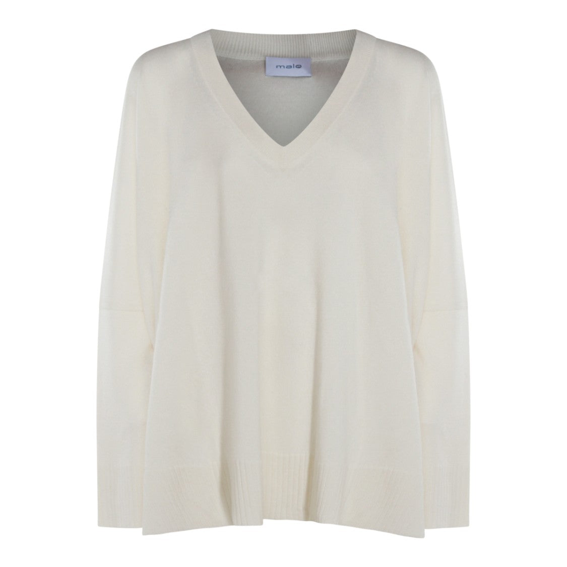 Malo White Cashmere Knitwear