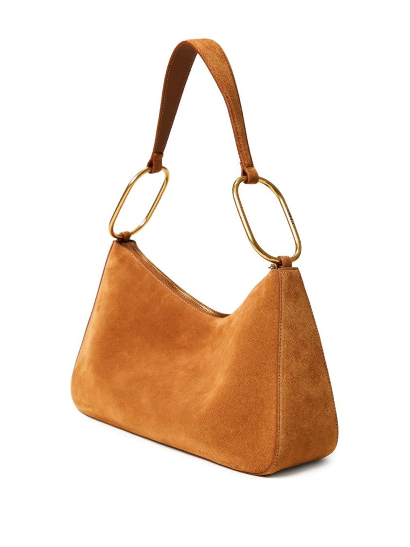 Twin-Set Brown Calf Leather Shoulder Bag