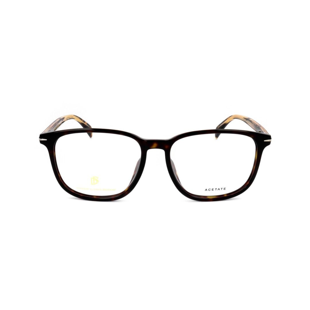 David Beckham Db 1017/F Classic Tortoiseshell Rectangular Frame Eyeglasses
