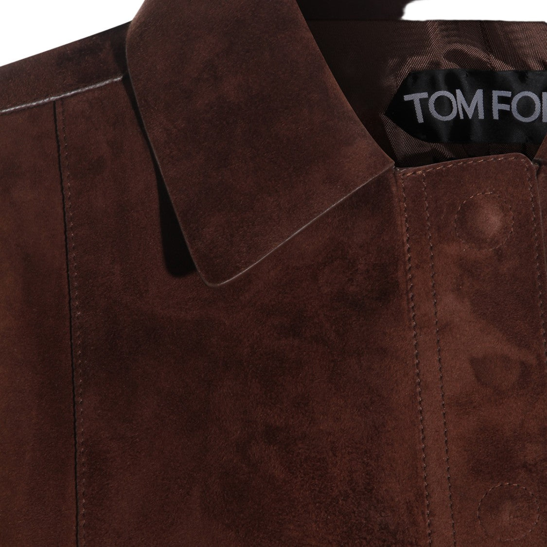 Tom Ford Cropped Brown Suede Jacket