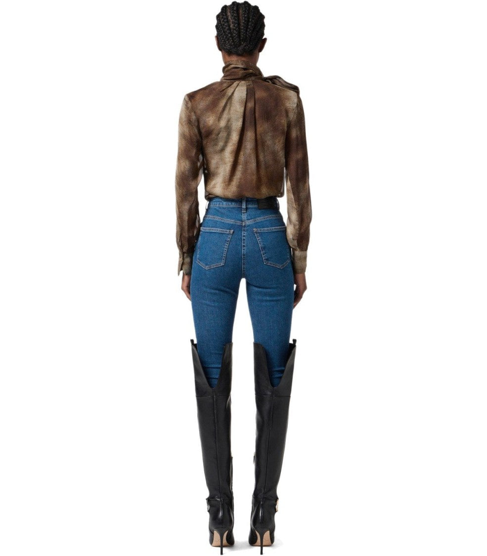 Elisabetta Franchi Lizard Blouse