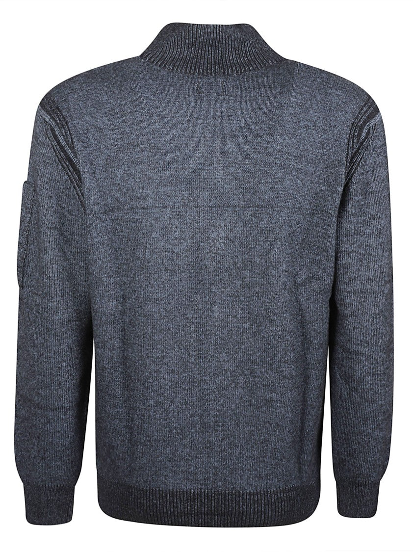 C.P. Company Half-Zip Textured Knit Sweater