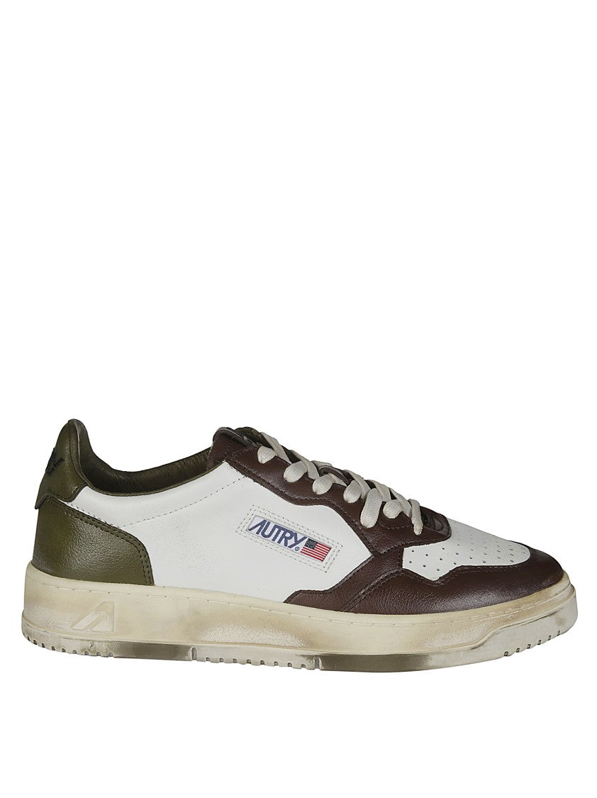 Autry Sup Vint Low Virg Leat Sneakers