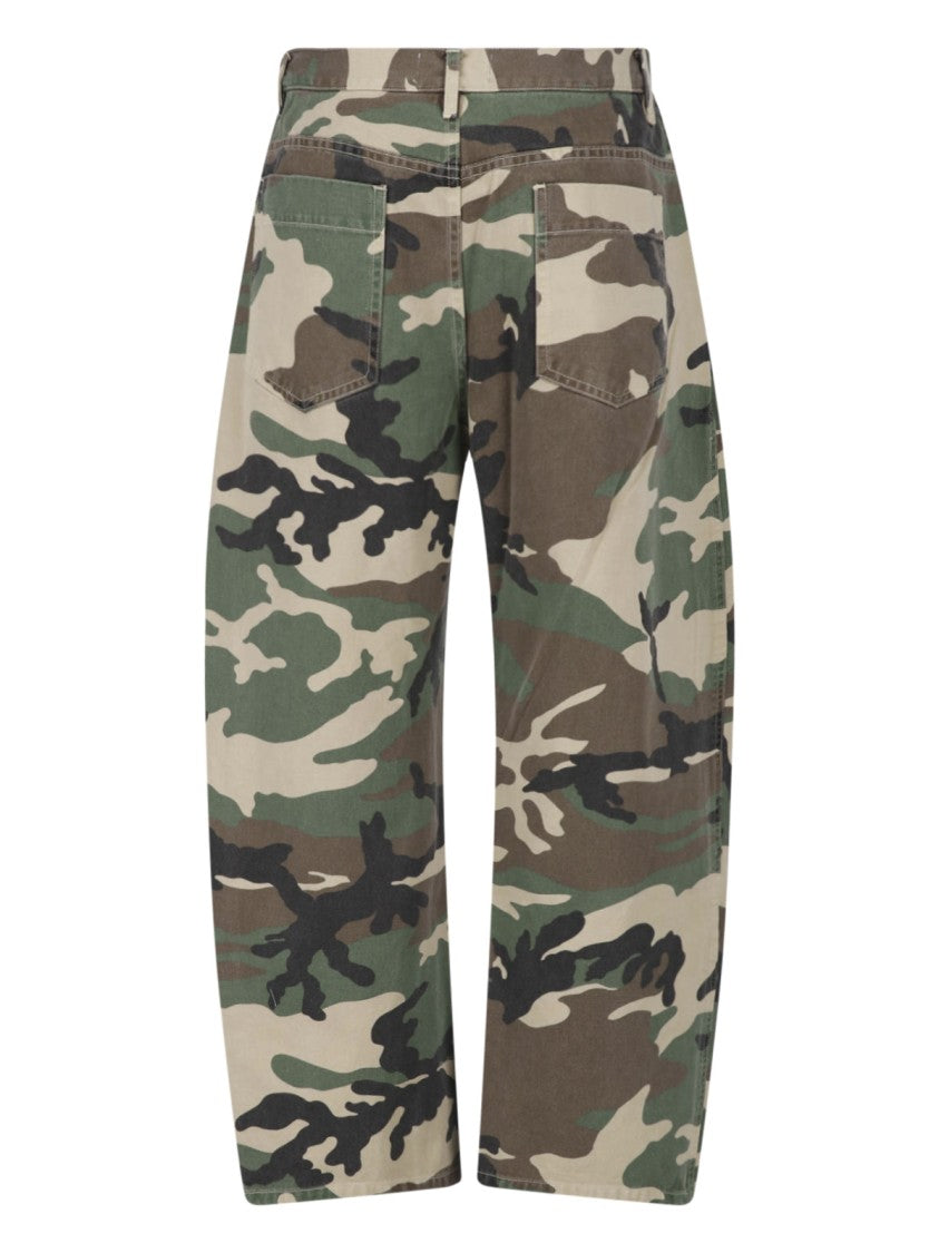 Nili Lotan Multicolor Shon Camouflage Cotton Pants
