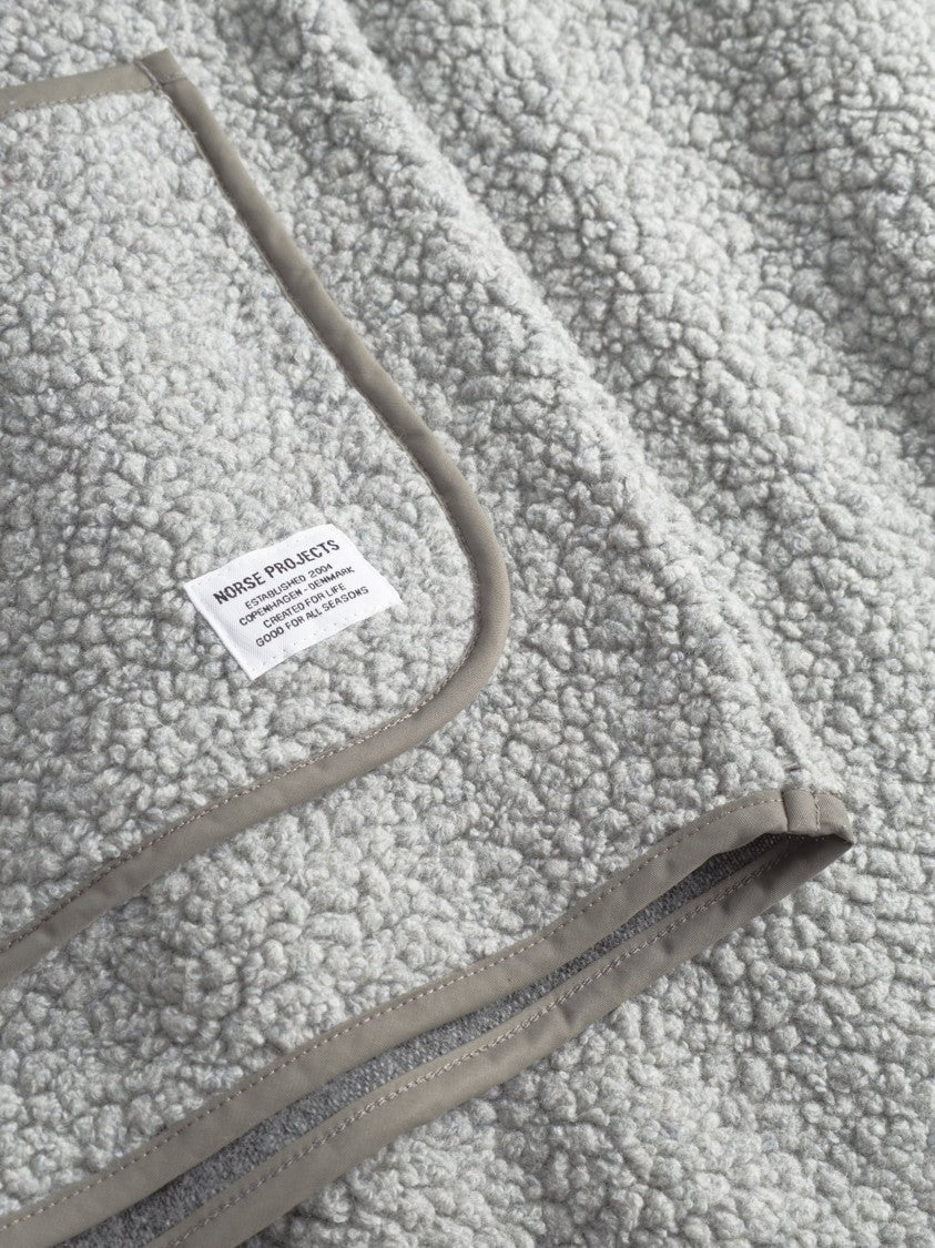 Norse Projects Sherpa Wool Fleece Jacket With High Collar