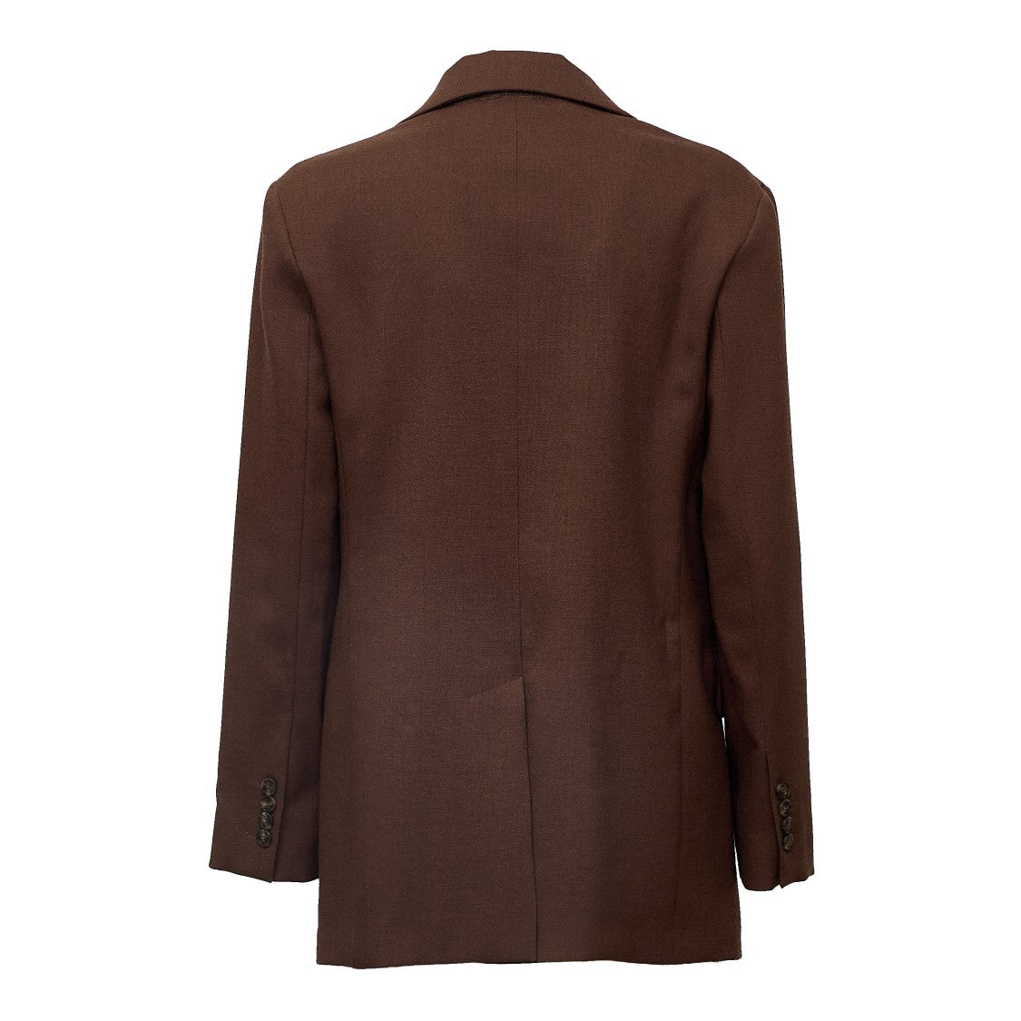 Max Mara Asta Single-Button Natural Stretch Wool Blazer