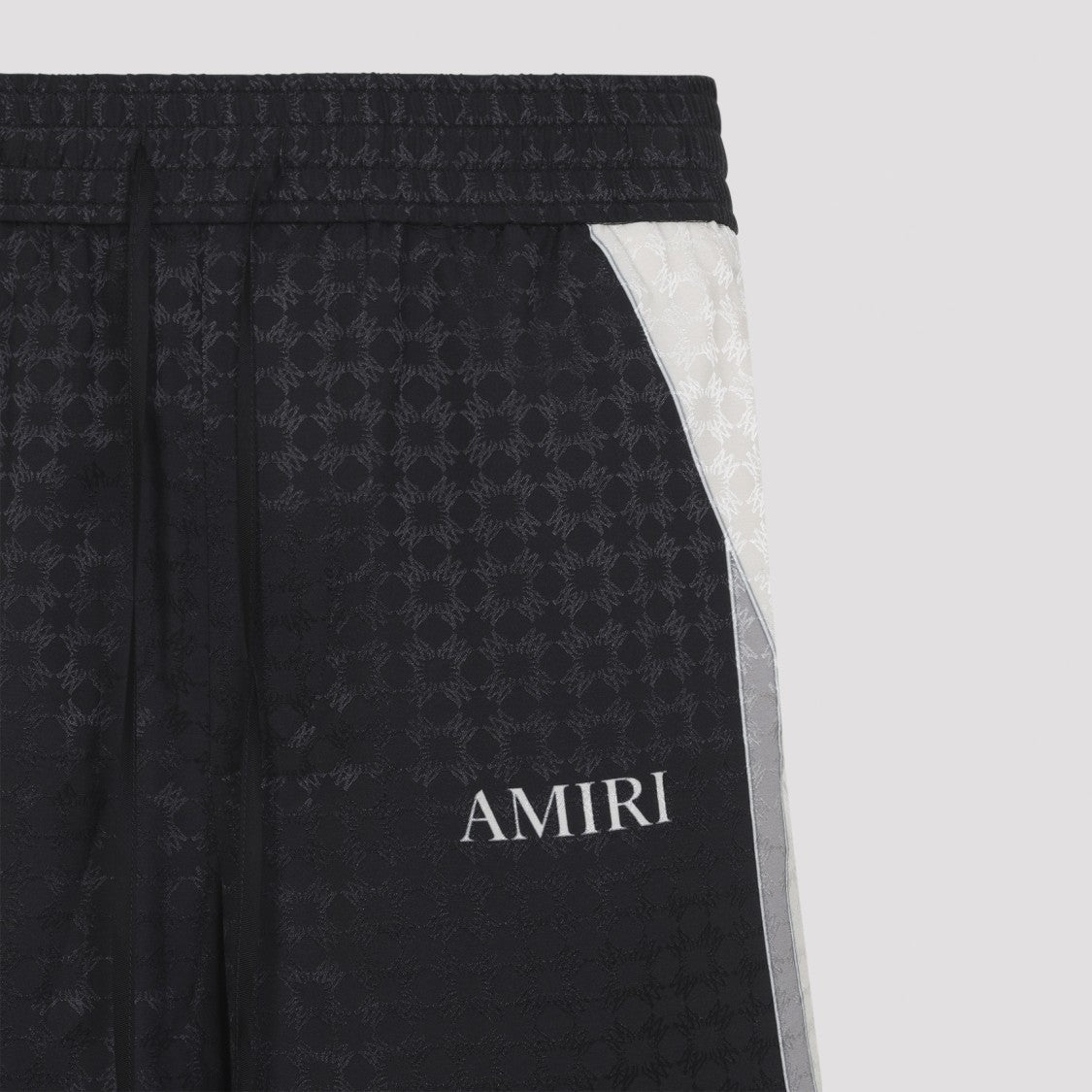 Amiri Bermuda Shorts With Textured Pattern And Adjustable Waistband