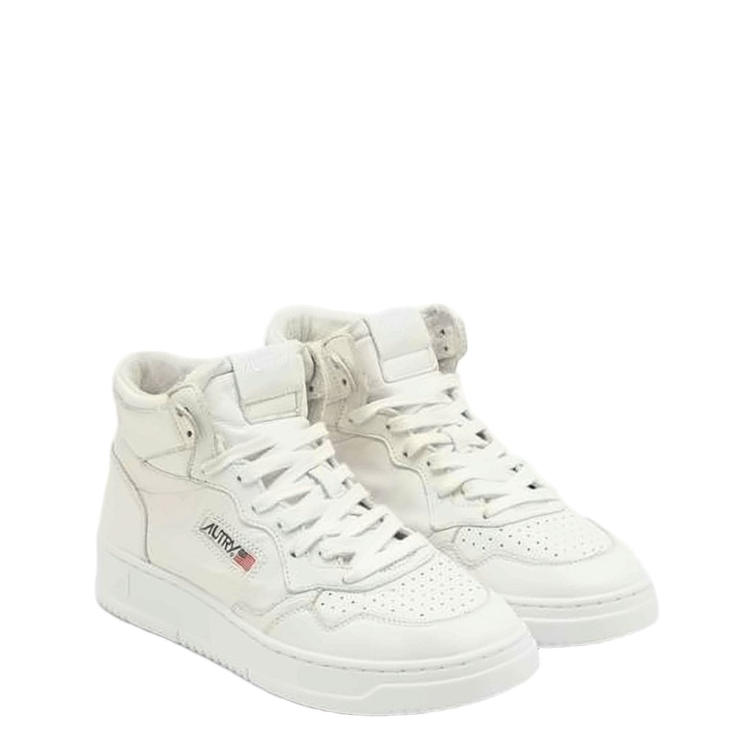 Autry High-Top Goat Leather Sneakers With Monochromatic Design