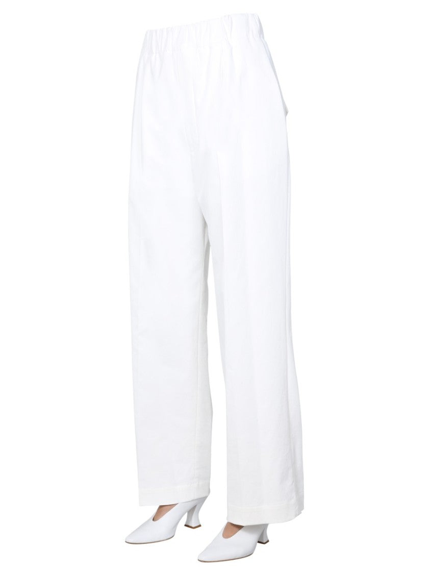 Jejia Lightweight Wide Trousers With Elasticated Waistband
