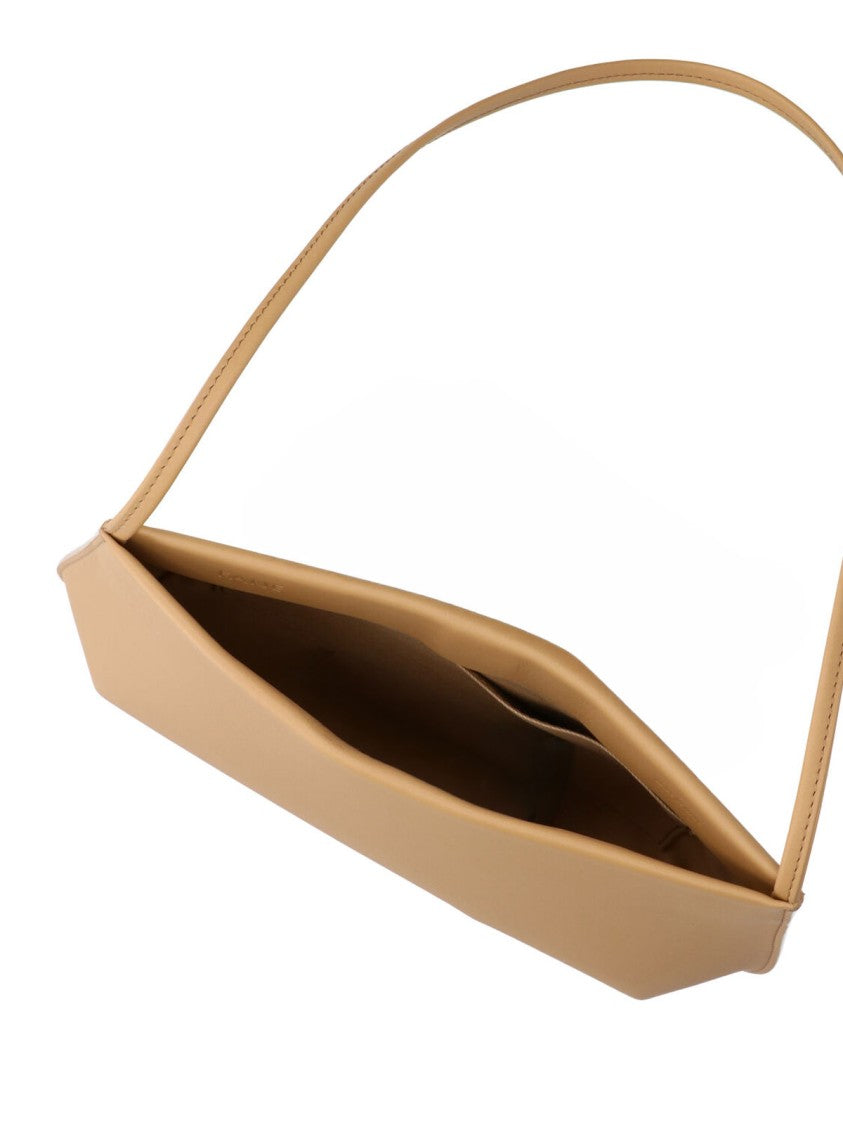 Fane Beige Calf Leather Bra Shoulder Bag