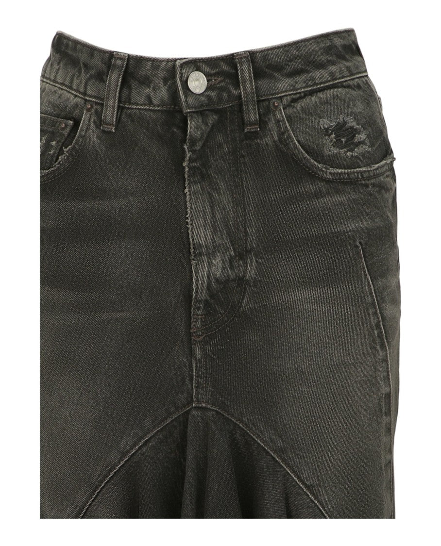 Balenciaga Denim Mermaid Skirt