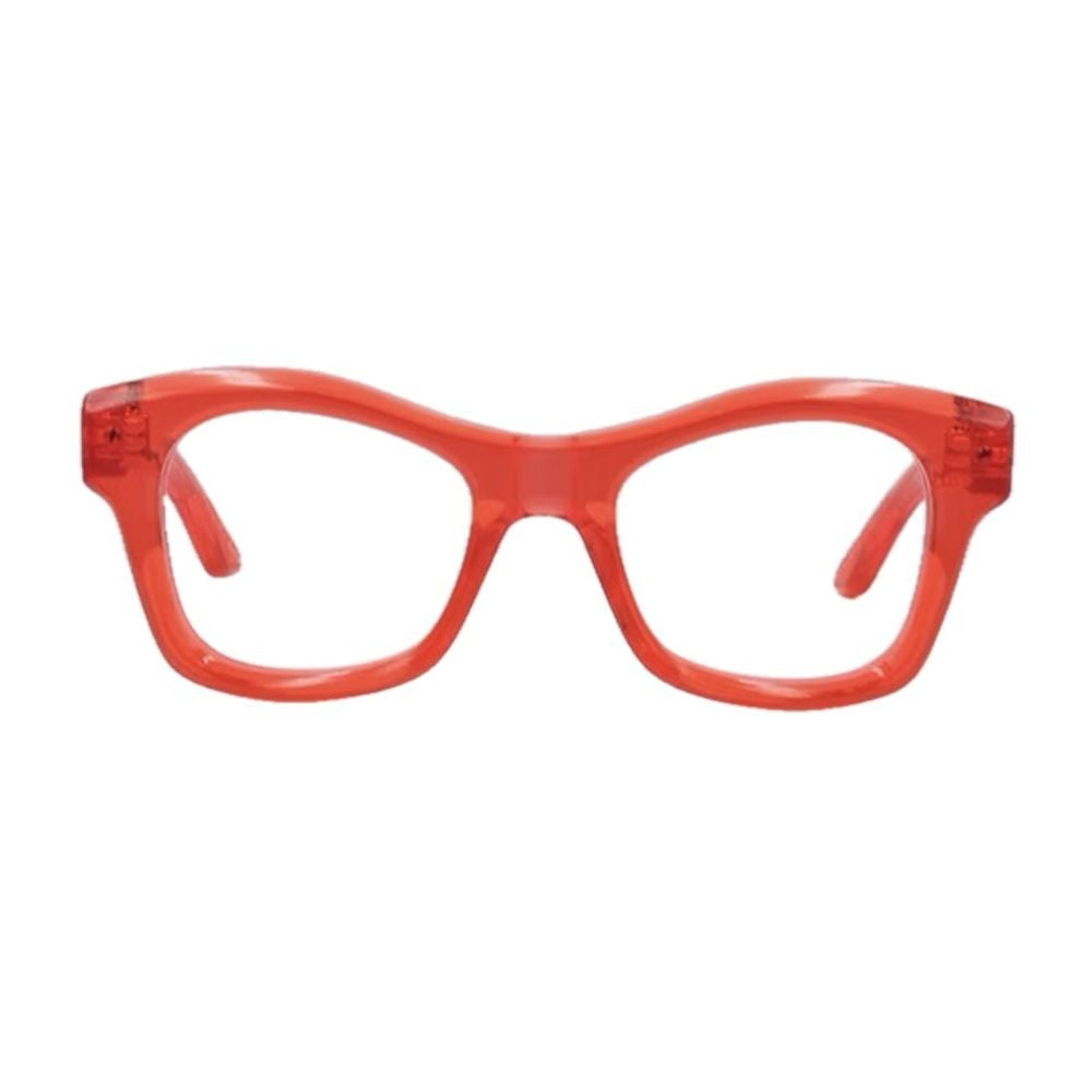 Panetti Eyewear Krystal Early Transparent Red Acrylic Sunglasses